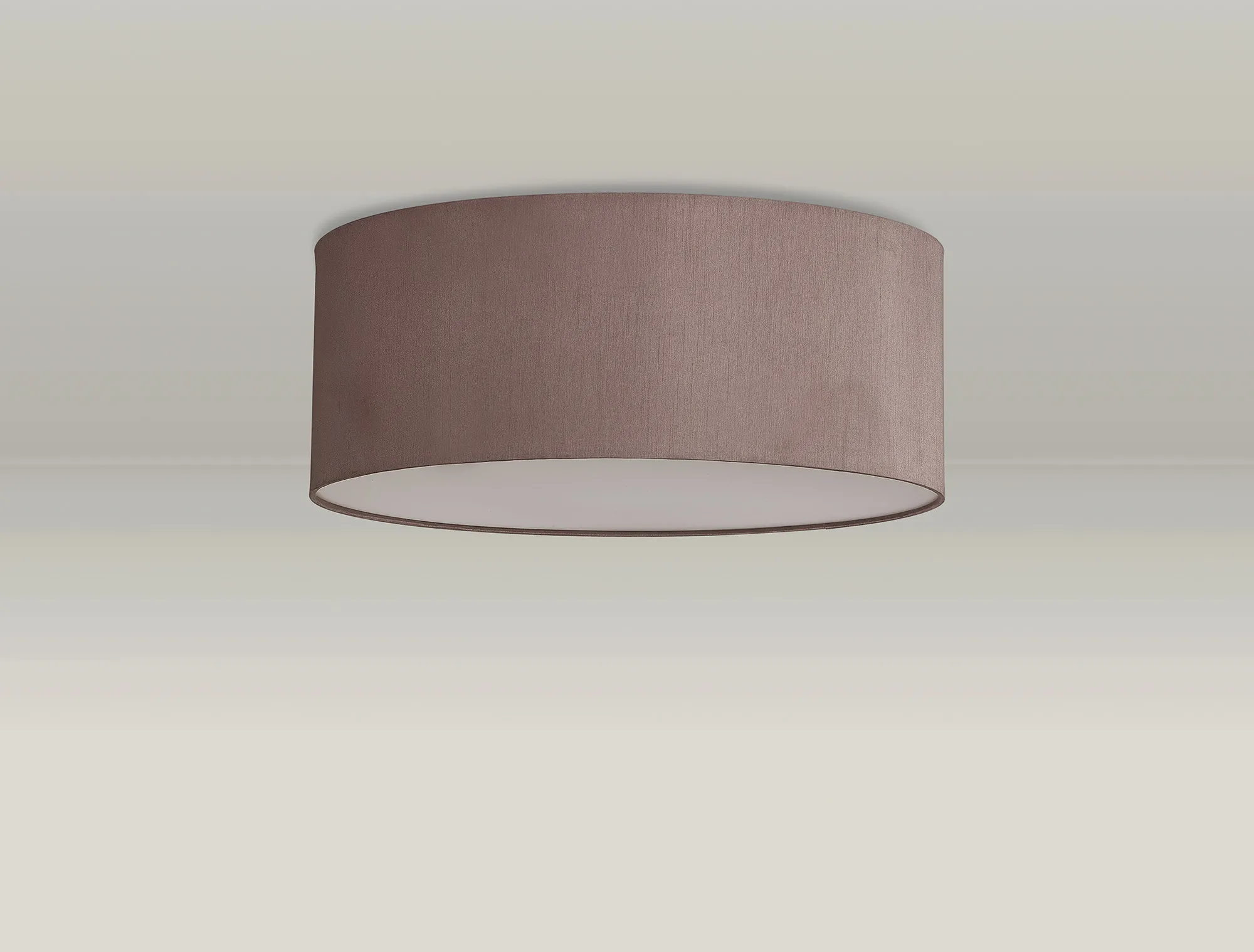 Baymont 50cm Flush 3 Light Taupe/Halo Gold, Frosted Diffuser DK0619  Deco Baymont WH TA
